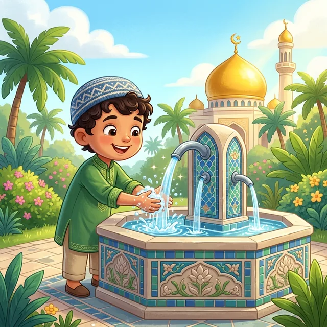 Wudu Salah Steps Order — Wudu & Prayer Sequence — Free Educational Kids Game Online